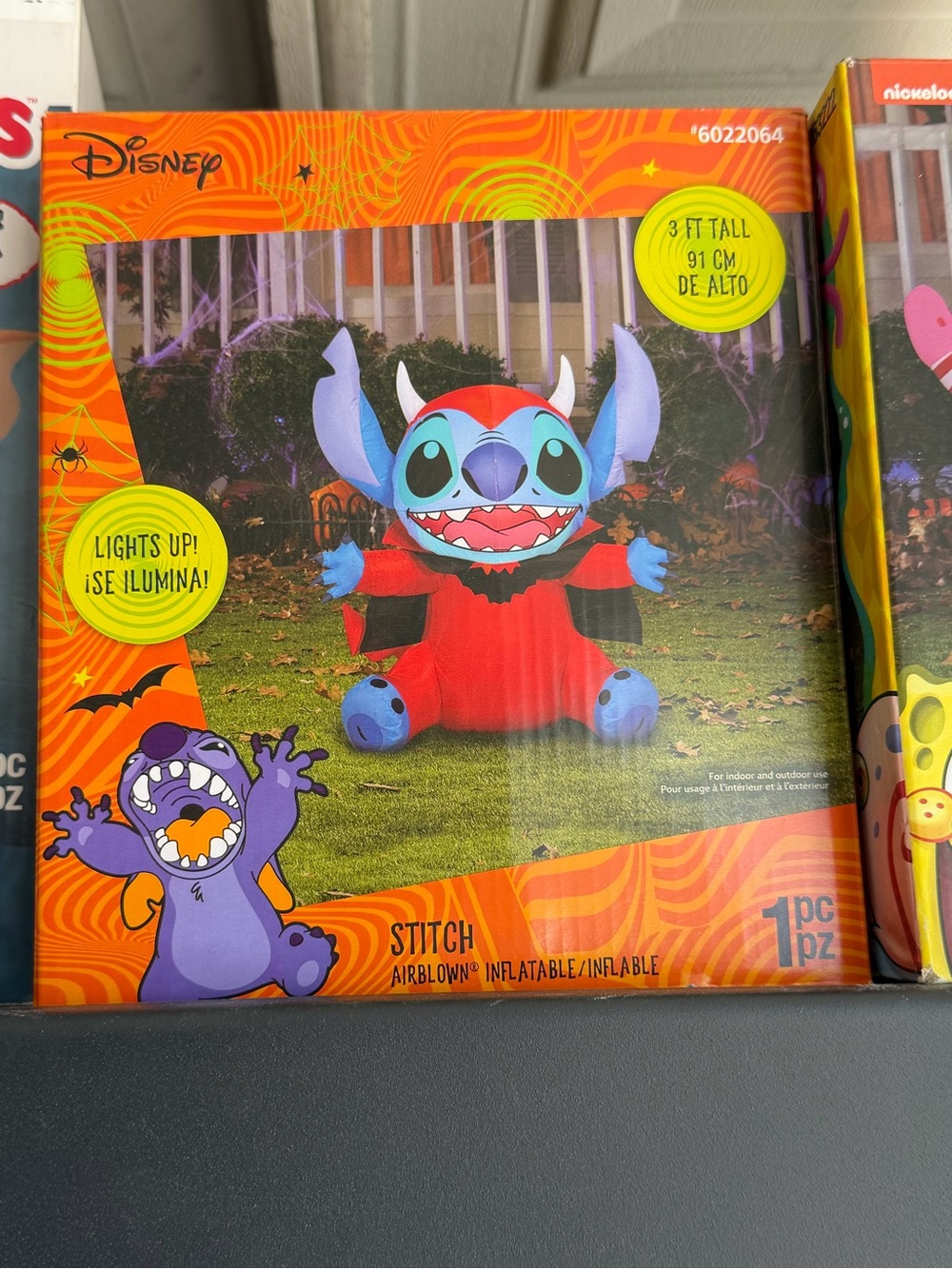 Disney Kids Stitch Inflatable Costume - Red & Blue